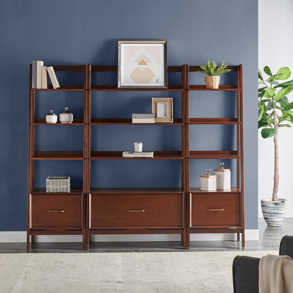bruce dark brown etagere   