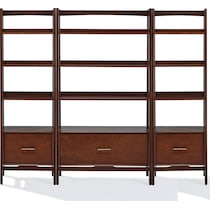 bruce dark brown etagere   
