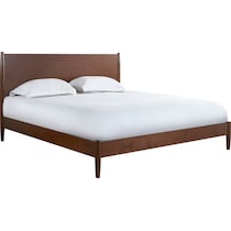 bruce dark brown king bed   