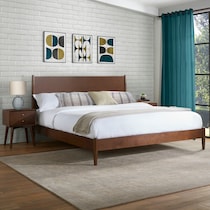 bruce dark brown king bed   