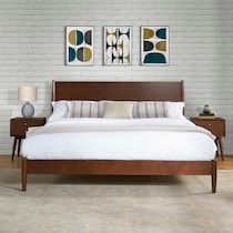 bruce dark brown king bed   