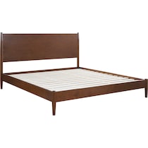bruce dark brown king bed   