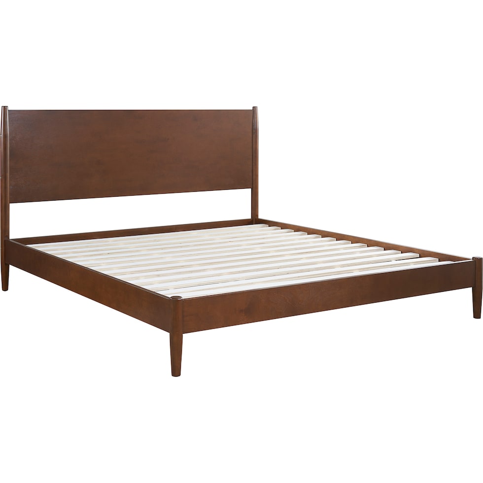 bruce dark brown king bed   