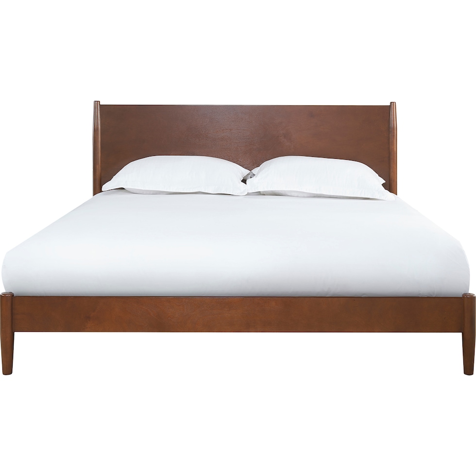 bruce dark brown king bed   