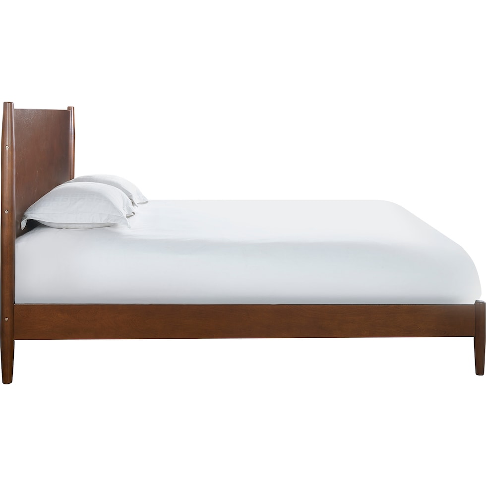 bruce dark brown king bed   