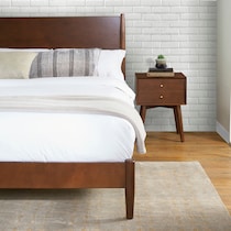 bruce dark brown king bed   