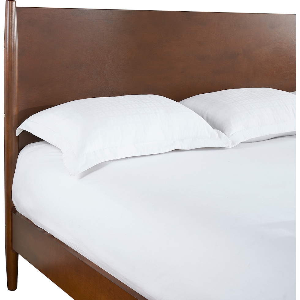bruce dark brown king bed   