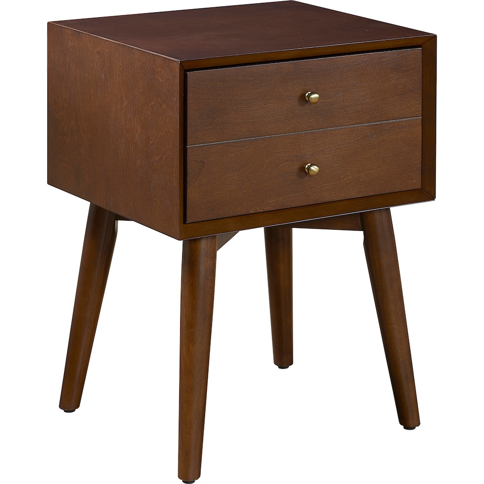 bruce dark brown nightstand   