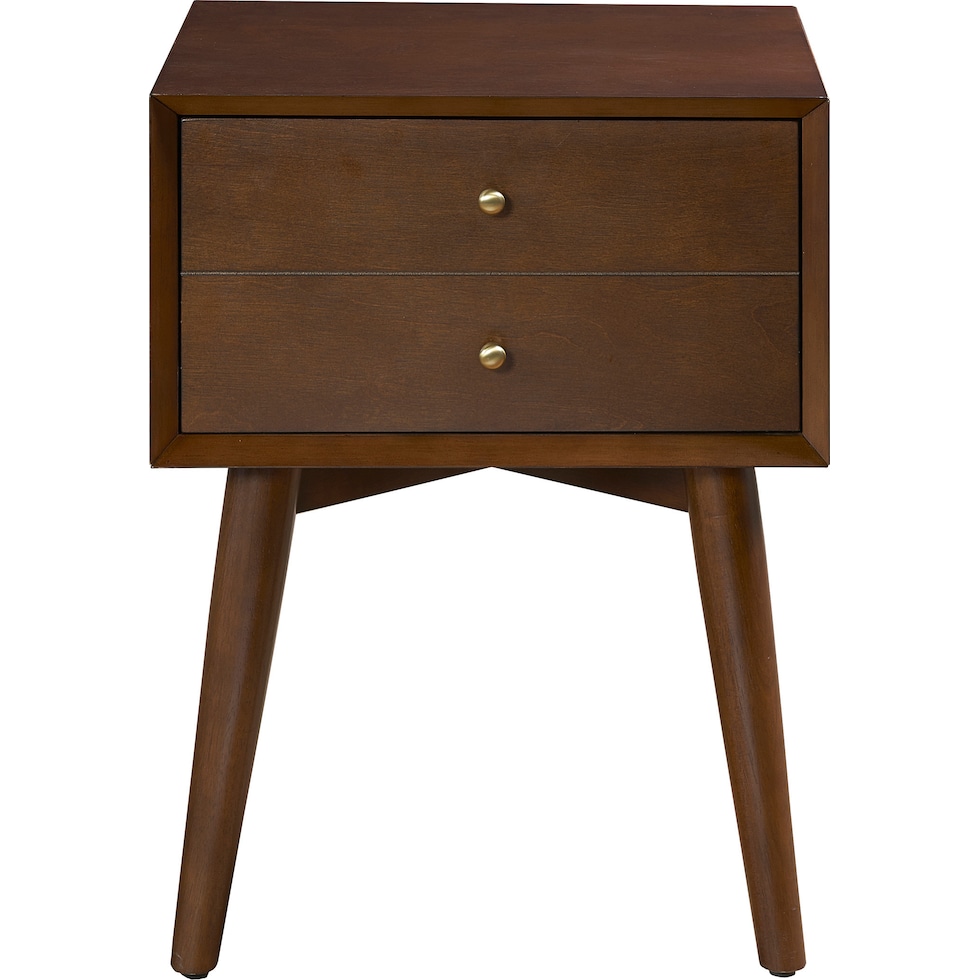 bruce dark brown nightstand   