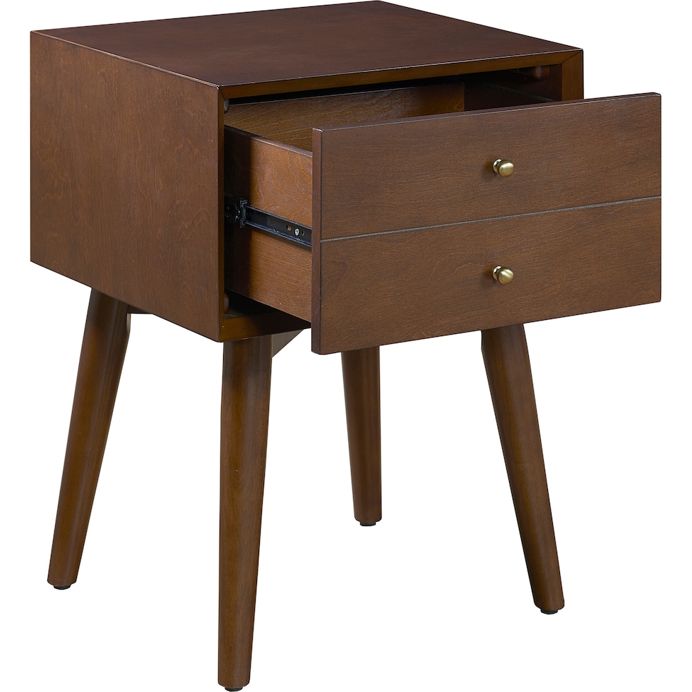 bruce dark brown nightstand   