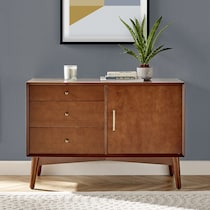 bruce dark brown tv console   