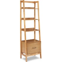 bruce light brown bookcase   