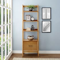 bruce light brown bookcase   