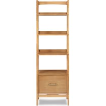bruce light brown bookcase   