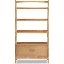 bruce light brown bookcase   