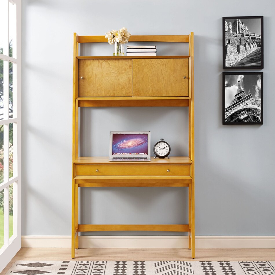 bruce light brown desk   