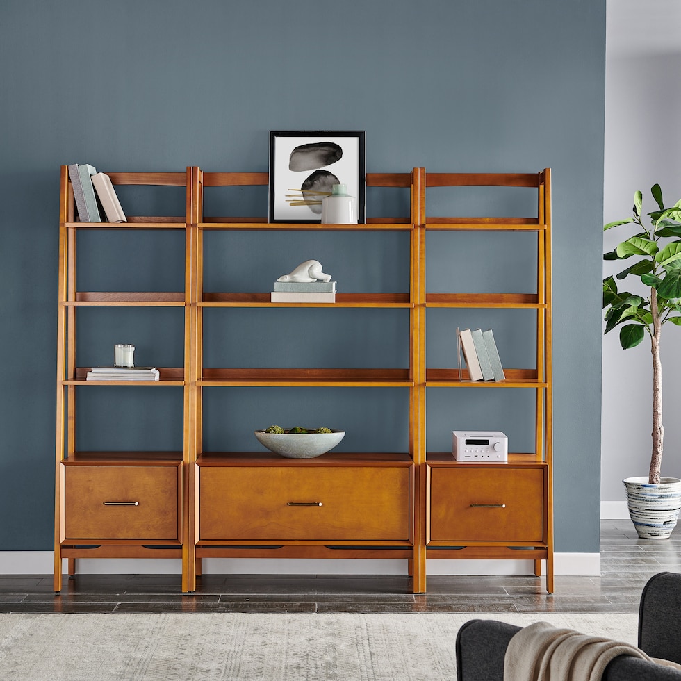bruce light brown etagere   