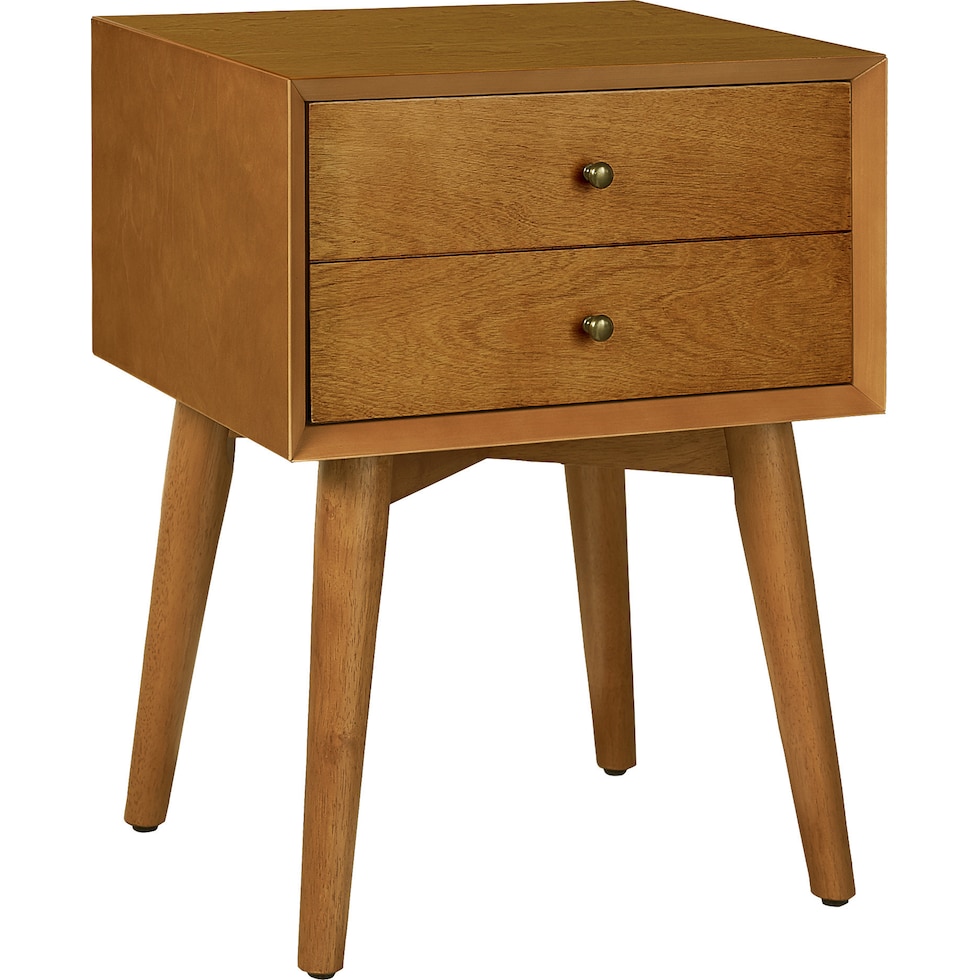 bruce light brown nightstand   