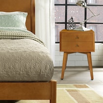 bruce light brown nightstand   
