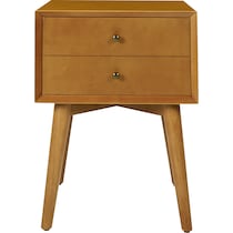bruce light brown nightstand   