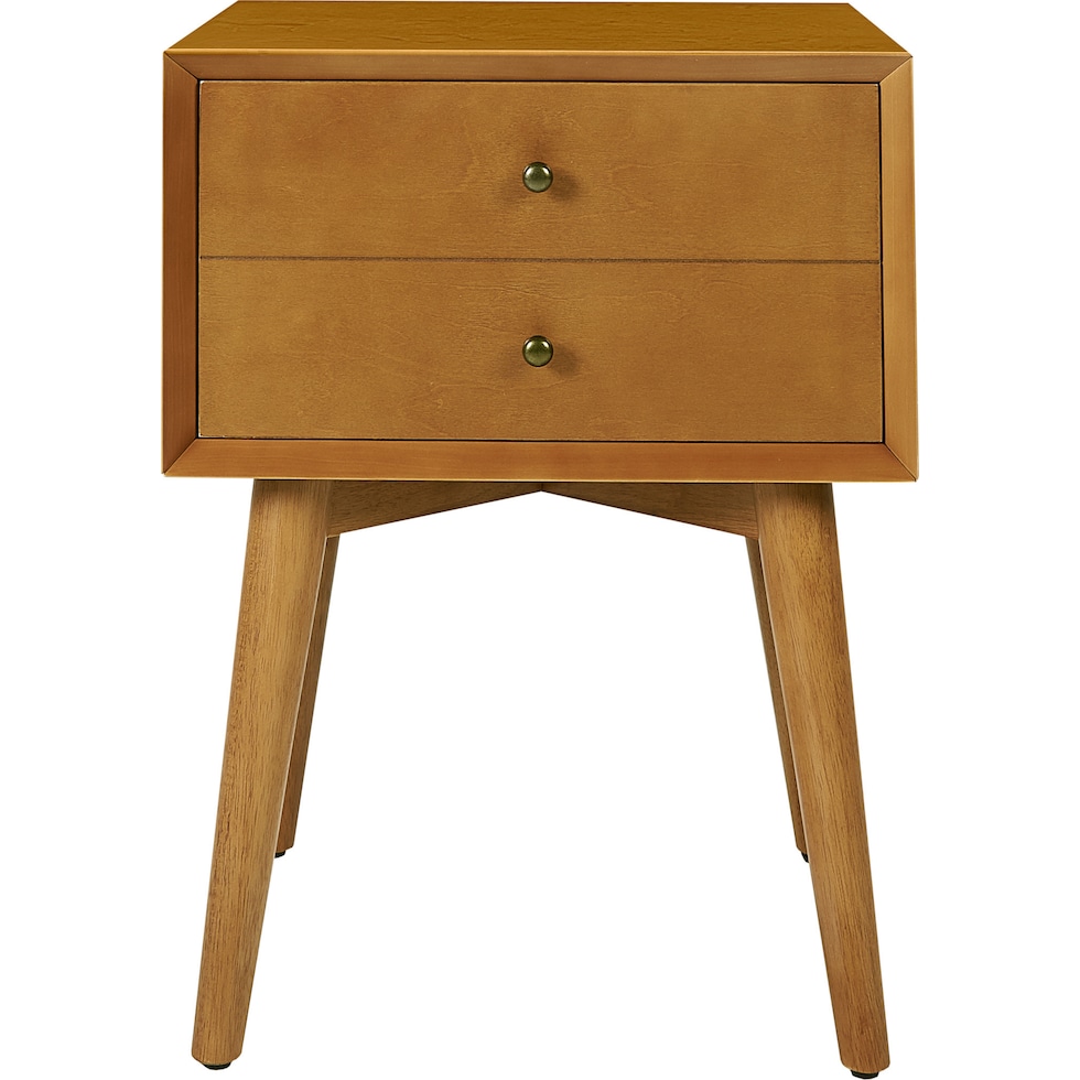 bruce light brown nightstand   