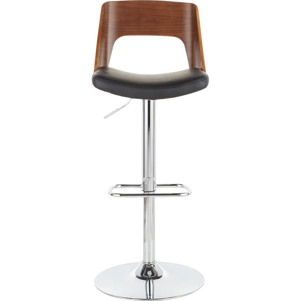 bruges black bar stool   