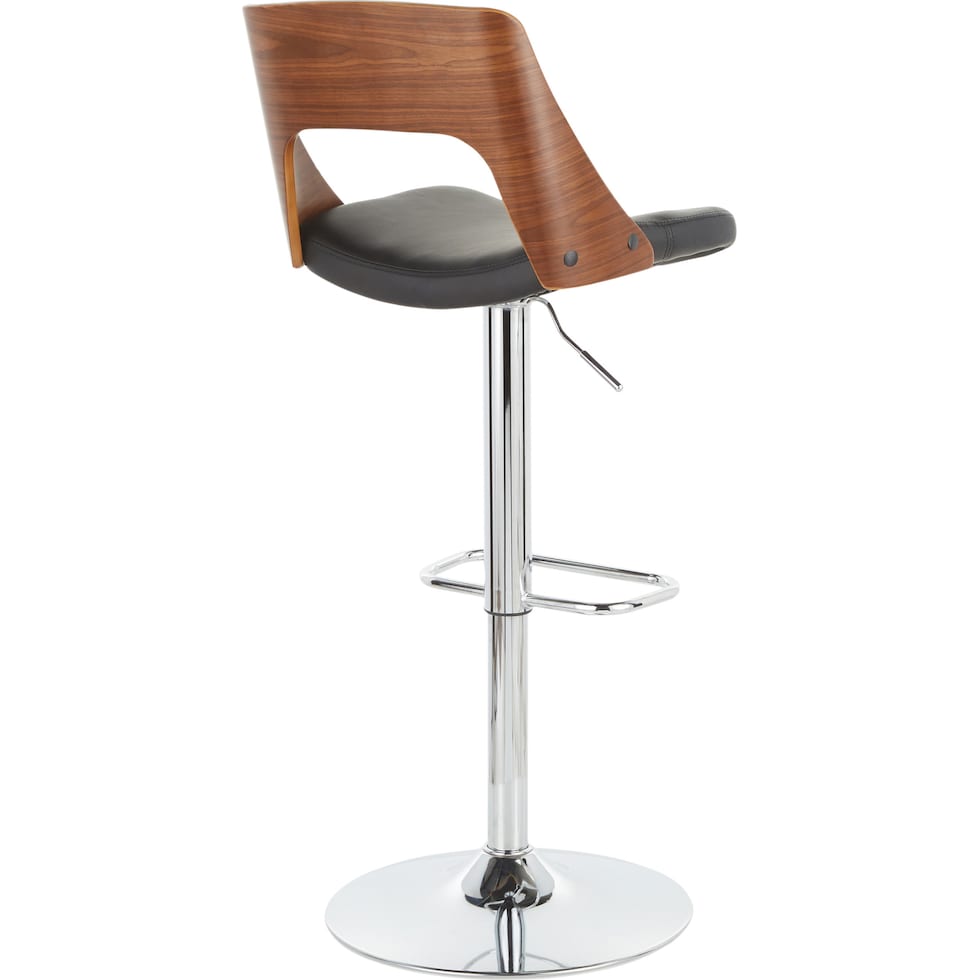 bruges black bar stool   