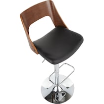 bruges black bar stool   