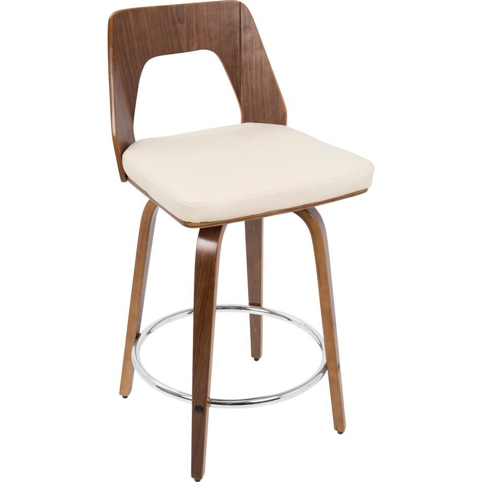 bruges white counter height stool   