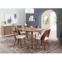 bruges white dining chair   