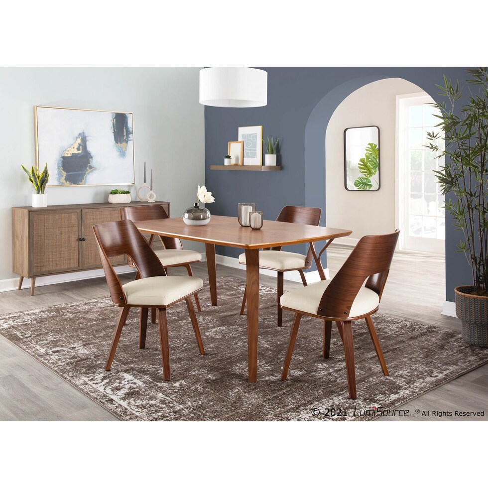 bruges white dining chair   