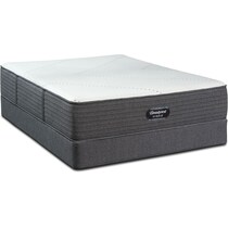brx ip medium firm white twin xl mattress foundation set   