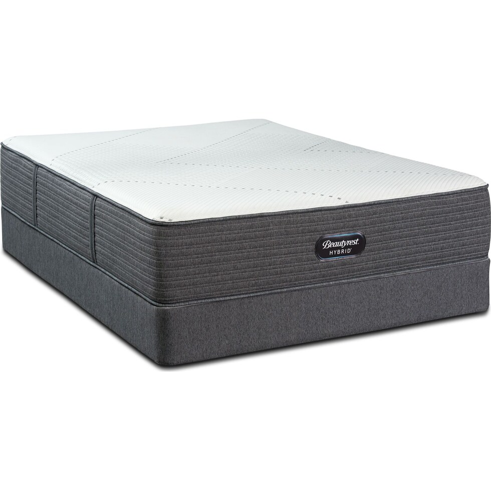 brx ip medium firm white twin xl mattress foundation set   