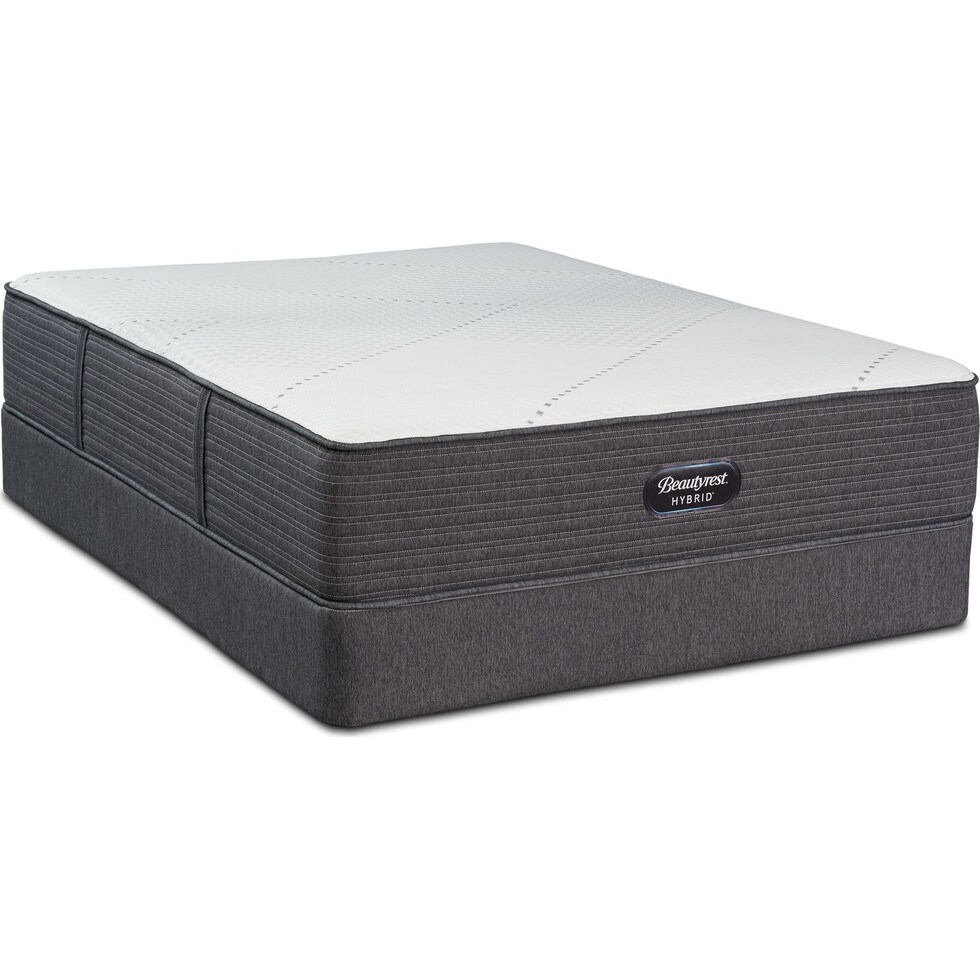 brx ip soft white king mattress split foundation set   