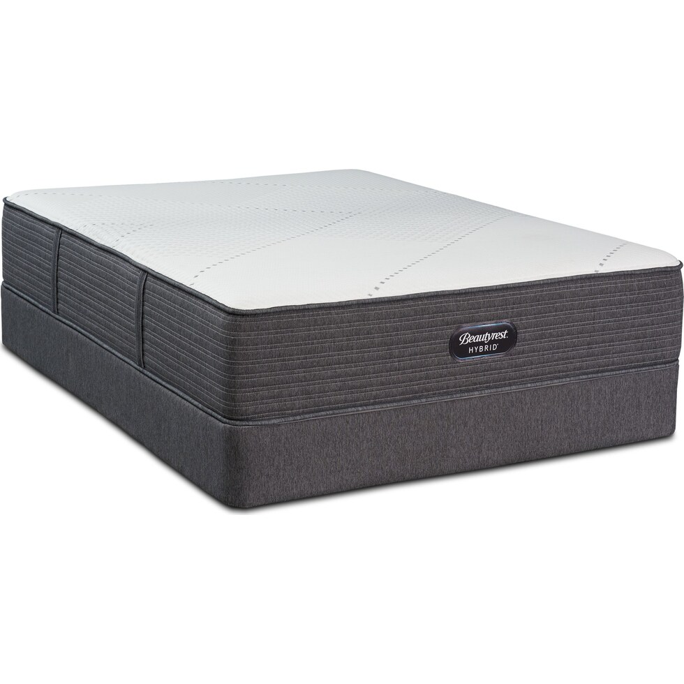 brx ip soft white queen mattress foundation set   
