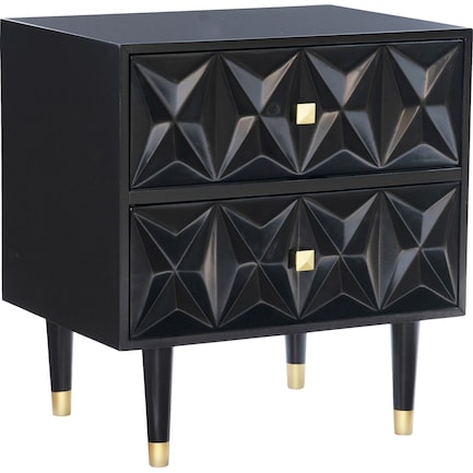 Brynlynn 2 Drawer Nightstand - Black