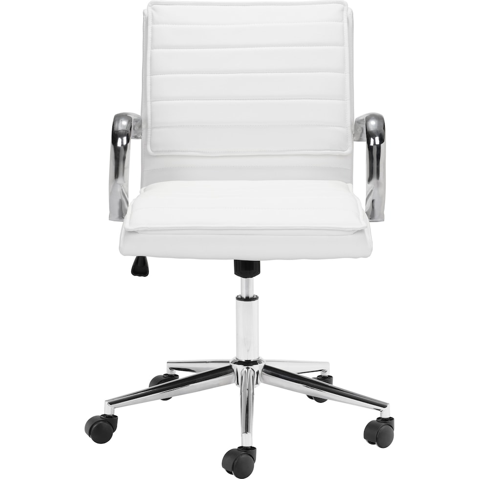 brynn white office chair   