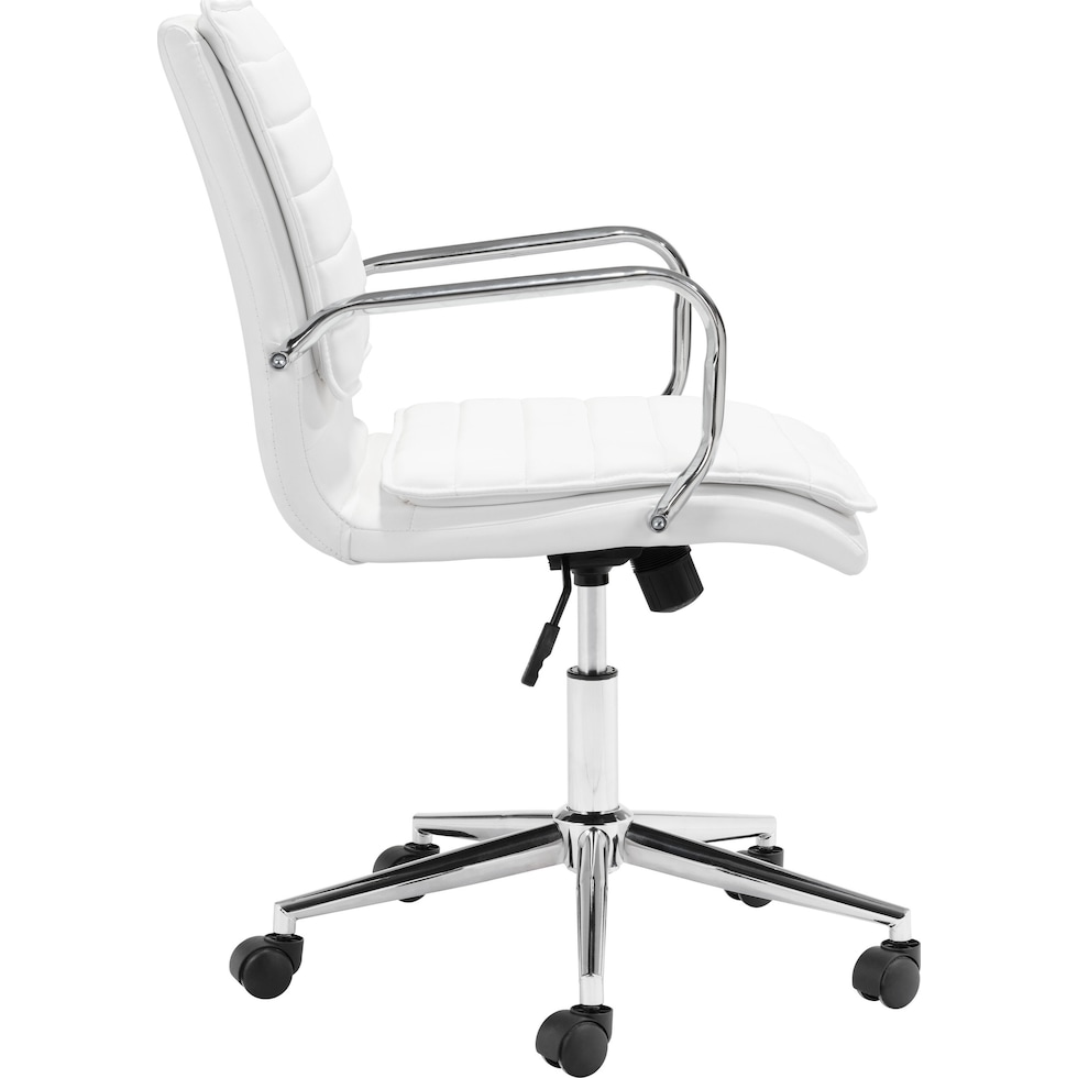 brynn white office chair   