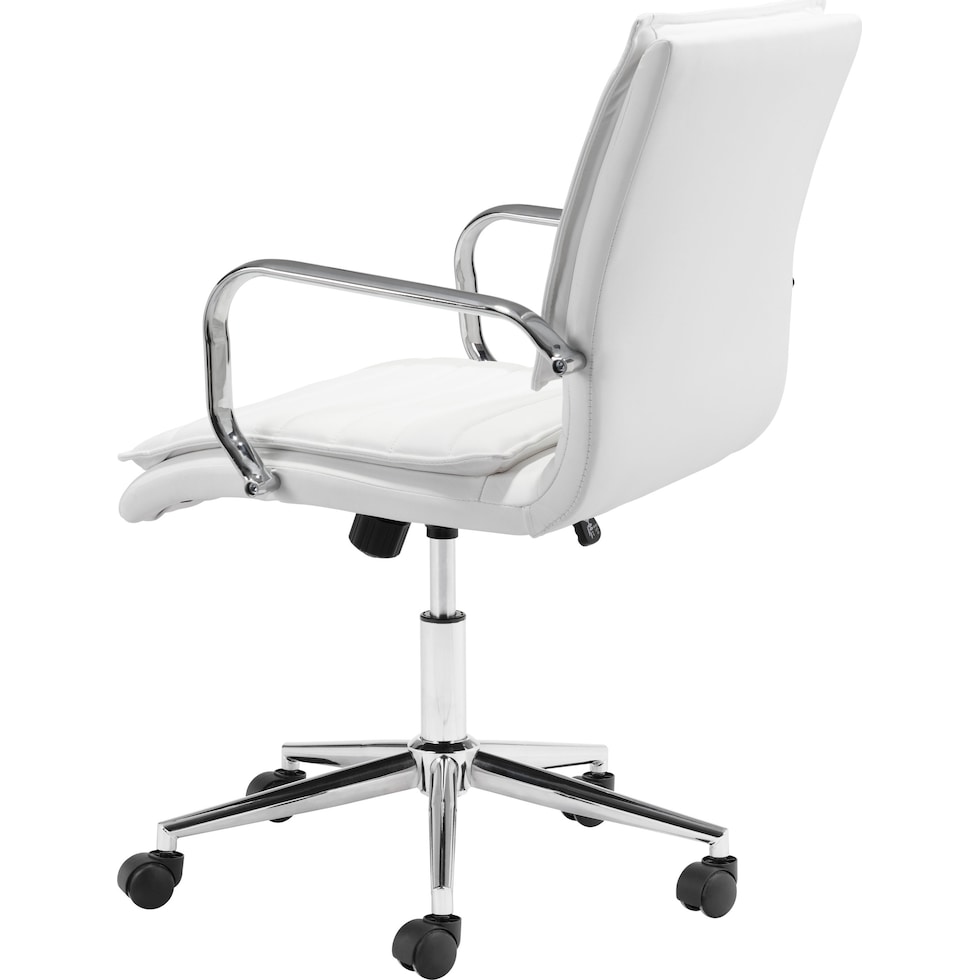 brynn white office chair   