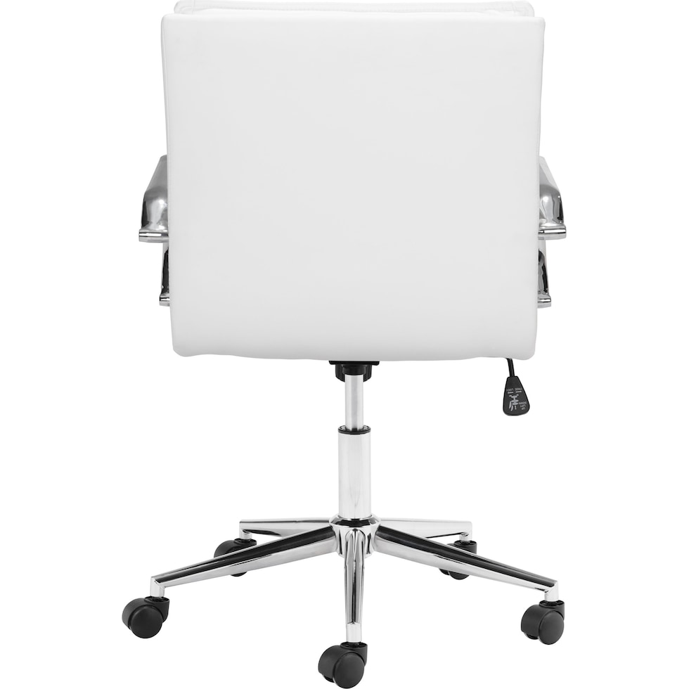 brynn white office chair   