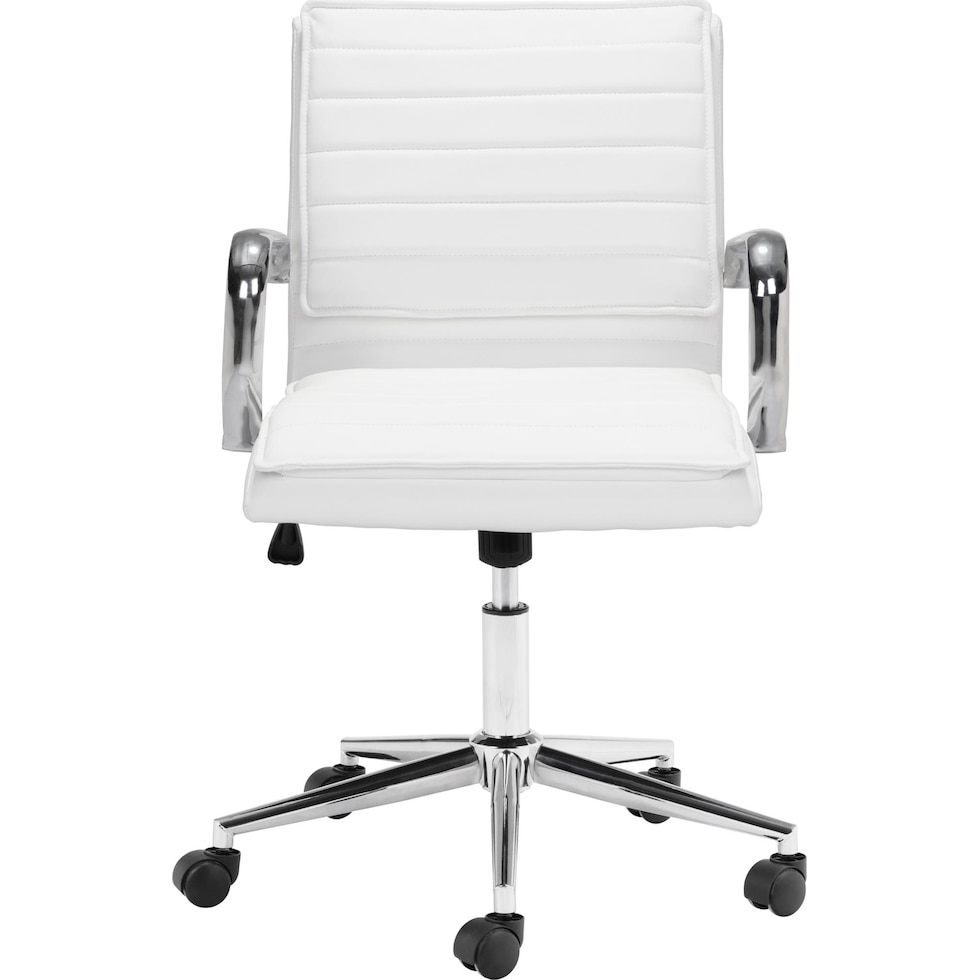brynn white office chair   