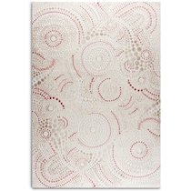 bubbles red area rug  x    