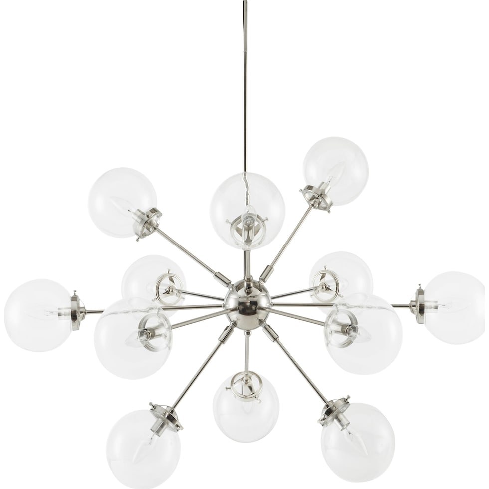 bubbles silver chandelier   