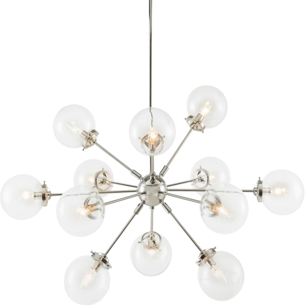 bubbles silver chandelier   