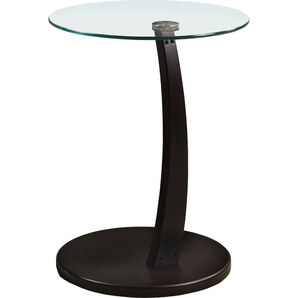 bunton dark brown accent table   