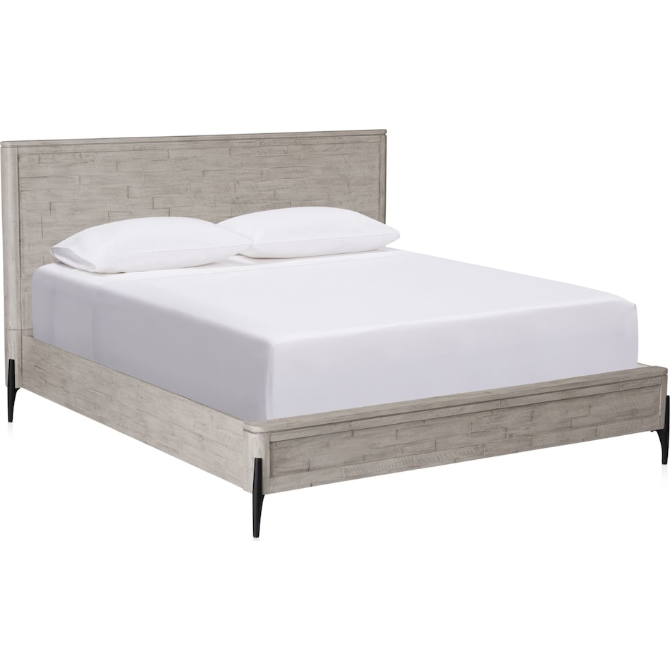 burbank bedroom gray king bed   