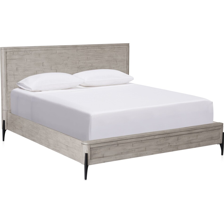 burbank bedroom gray queen bed   