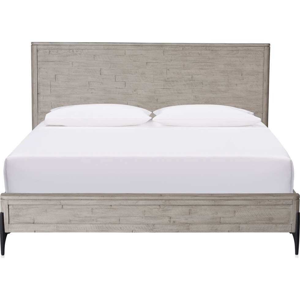 burbank bedroom gray queen bed   