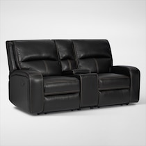 burke black  pc manual reclining living room   