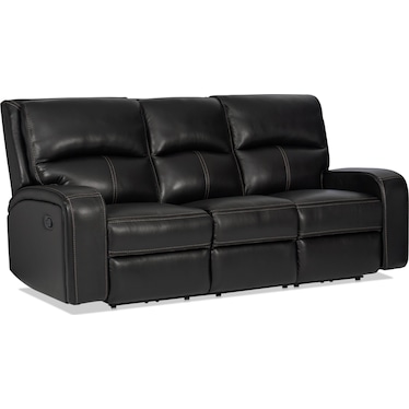 Burke Manual Reclining Leather Sofa and Recliner Set